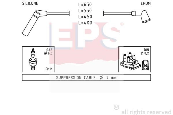 Eps 1501753 Ignition cable kit 1501753: Buy near me in Poland at 2407.PL - Good price!