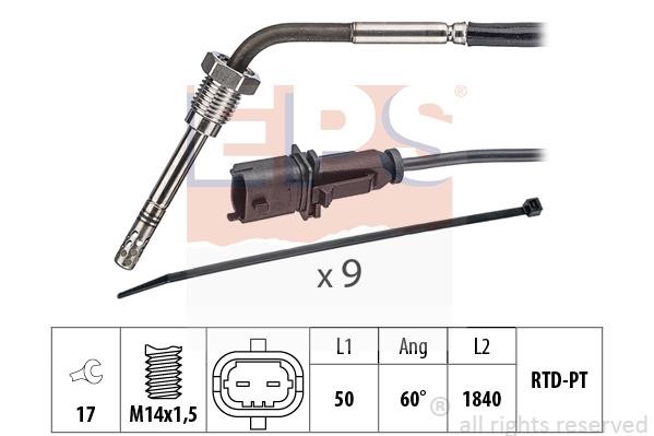 Eps 1.220.330 Exhaust gas temperature sensor 1220330: Buy near me in Poland at 2407.PL - Good price!