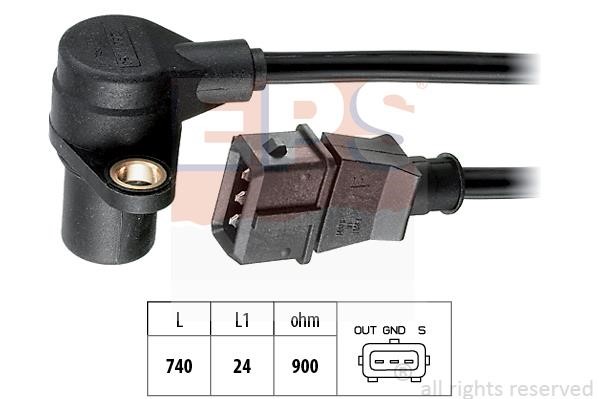Eps 1.953.214 Crankshaft position sensor 1953214: Buy near me in Poland at 2407.PL - Good price!