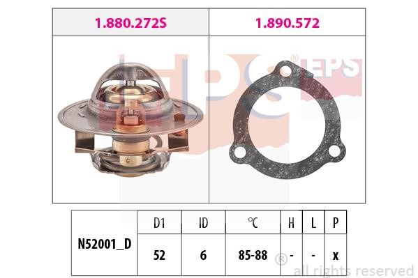 Eps 1.880.388 Thermostat, coolant 1880388: Buy near me in Poland at 2407.PL - Good price!