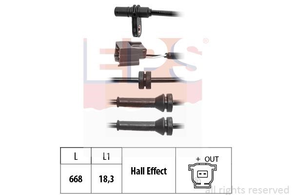 Eps 1.960.237 Sensor, wheel speed 1960237: Buy near me in Poland at 2407.PL - Good price!