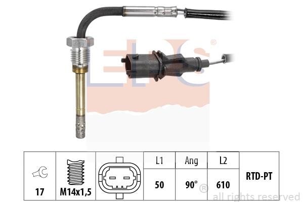 Eps 1.220.037 Exhaust gas temperature sensor 1220037: Buy near me in Poland at 2407.PL - Good price!