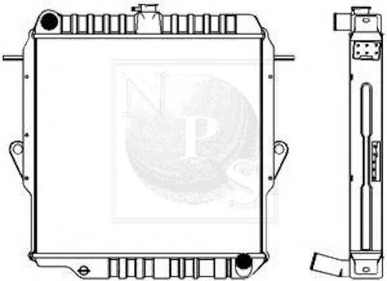 Nippon pieces T156A135 Радиатор охлаждения двигателя T156A135: Отличная цена - Купить в Польше на 2407.PL!