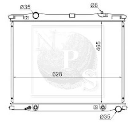 Nippon pieces K156A40 Радіатор охолодження двигуна K156A40: Приваблива ціна - Купити у Польщі на 2407.PL!