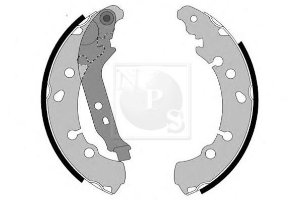 Nippon pieces T350A92 Brake shoe set T350A92: Buy near me in Poland at 2407.PL - Good price!