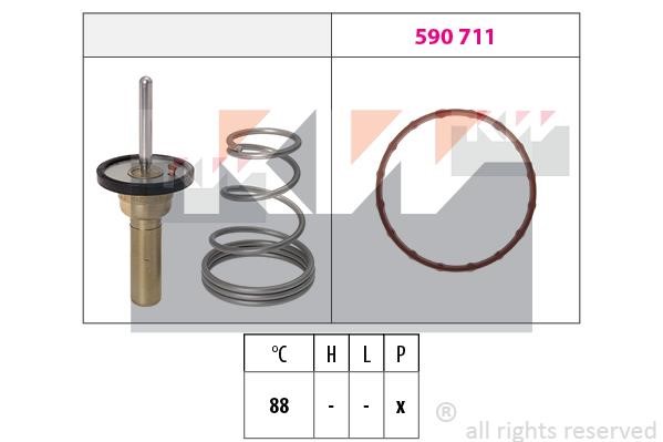 KW 580798 Thermostat, coolant 580798: Buy near me in Poland at 2407.PL - Good price!