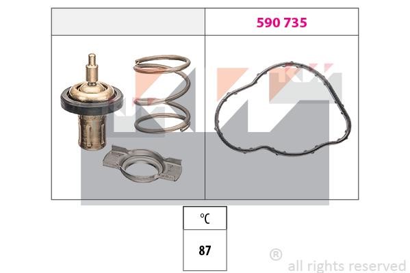 KW 580930 Thermostat, coolant 580930: Buy near me in Poland at 2407.PL - Good price!