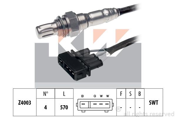 KW 497192 Lambda sensor 497192: Buy near me in Poland at 2407.PL - Good price!