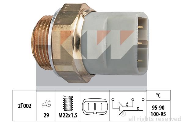 KW 550616 Fan switch 550616: Buy near me in Poland at 2407.PL - Good price!