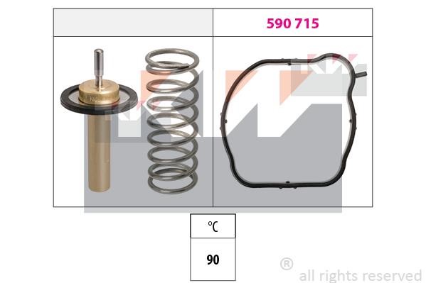 KW 580846 Thermostat, coolant 580846: Buy near me in Poland at 2407.PL - Good price!