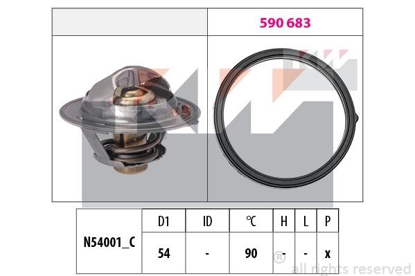 KW 580802 Thermostat, coolant 580802: Buy near me at 2407.PL in Poland at an Affordable price!