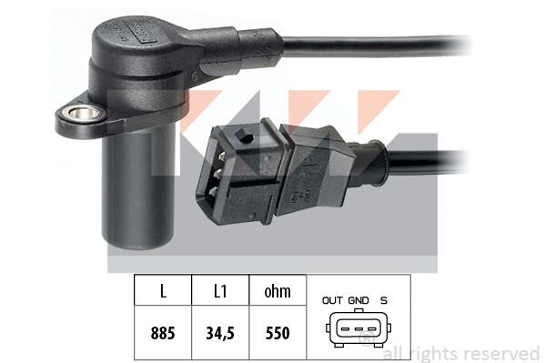 KW 453162 Crankshaft position sensor 453162: Buy near me in Poland at 2407.PL - Good price!