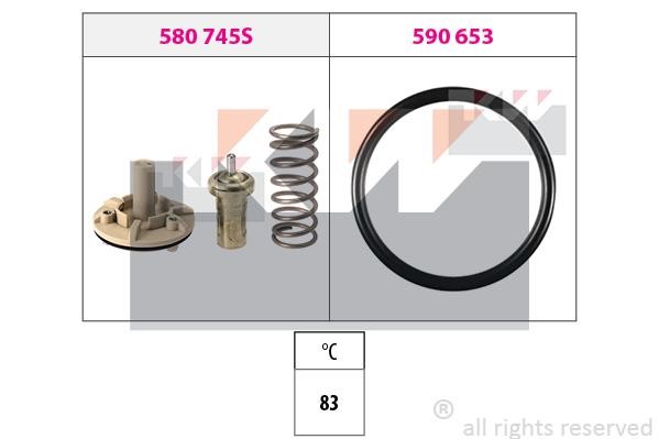 KW 580745 Thermostat, coolant 580745: Buy near me in Poland at 2407.PL - Good price!
