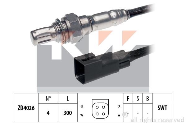 KW 497296 Lambda sensor 497296: Buy near me in Poland at 2407.PL - Good price!