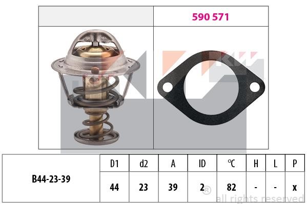 KW 580519 Thermostat, coolant 580519: Buy near me in Poland at 2407.PL - Good price!