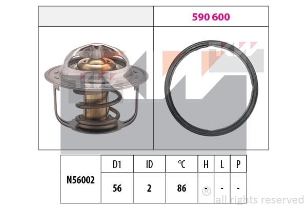 KW 580949 Thermostat, coolant 580949: Buy near me in Poland at 2407.PL - Good price!