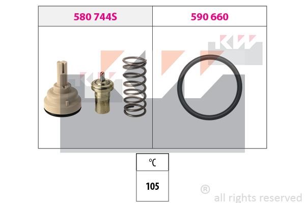 KW 580744 Thermostat, Kühlmittel 580744: Kaufen Sie zu einem guten Preis in Polen bei 2407.PL!