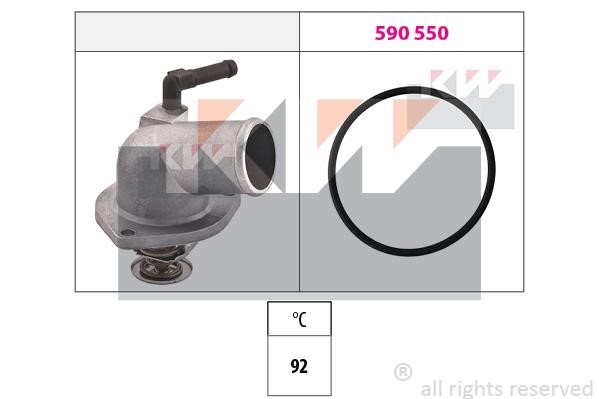 KW 580157 Thermostat, coolant 580157: Buy near me at 2407.PL in Poland at an Affordable price!