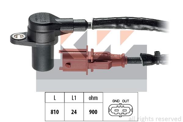 KW 453384 Crankshaft position sensor 453384: Buy near me at 2407.PL in Poland at an Affordable price!