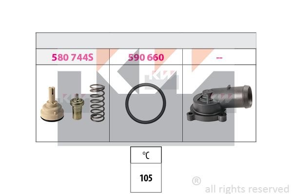 KW 580744K Thermostat, coolant 580744K: Buy near me in Poland at 2407.PL - Good price!