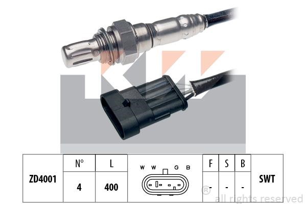 KW 497670 Lambda sensor 497670: Buy near me in Poland at 2407.PL - Good price!
