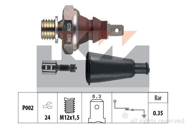 KW 500060 Oil pressure sensor 500060: Buy near me at 2407.PL in Poland at an Affordable price!