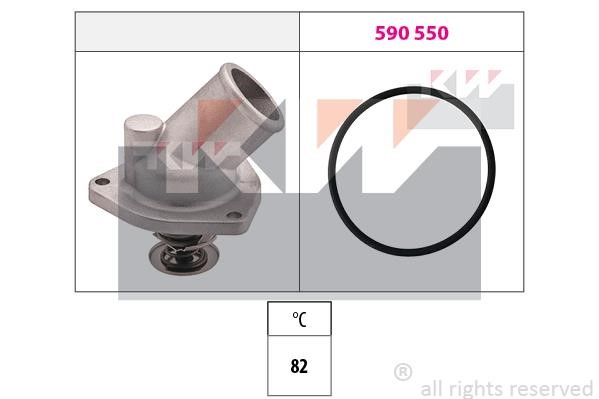 KW 580197 Thermostat, coolant 580197: Buy near me in Poland at 2407.PL - Good price!