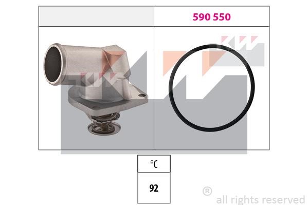 KW 580194 Thermostat, coolant 580194: Buy near me in Poland at 2407.PL - Good price!