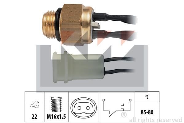 KW 550.217 Fan switch 550217: Buy near me in Poland at 2407.PL - Good price!