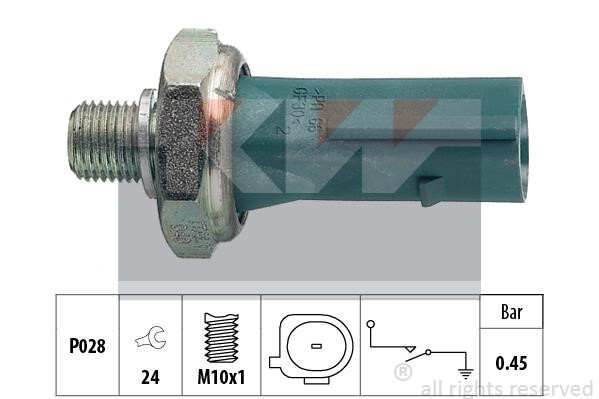 KW 500.174 Oil Pressure Switch 500174: Buy near me in Poland at 2407.PL - Good price!