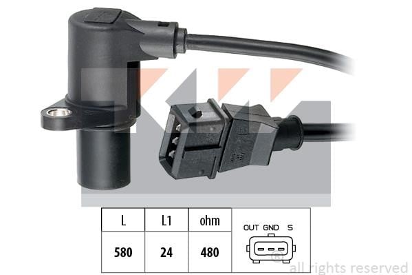 KW 453.297 Crankshaft position sensor 453297: Buy near me in Poland at 2407.PL - Good price!