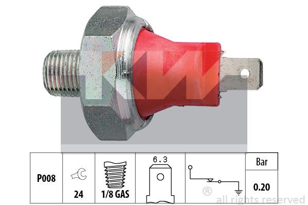 KW 500.035 Oil Pressure Switch 500035: Buy near me in Poland at 2407.PL - Good price!