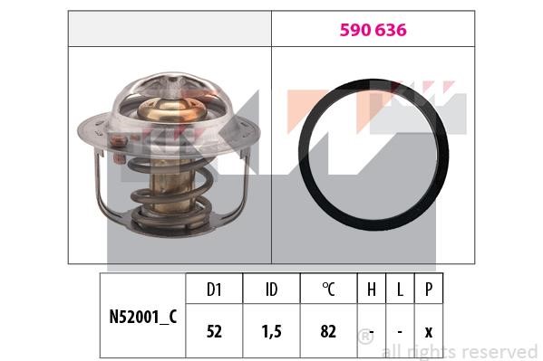 KW 580.679 Thermostat, coolant 580679: Buy near me in Poland at 2407.PL - Good price!