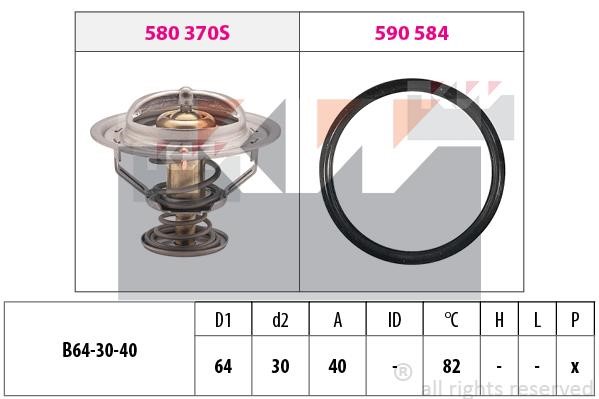 KW 580370 Thermostat, coolant 580370: Buy near me in Poland at 2407.PL - Good price!