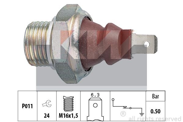 KW 500.124 Oil Pressure Switch 500124: Buy near me in Poland at 2407.PL - Good price!