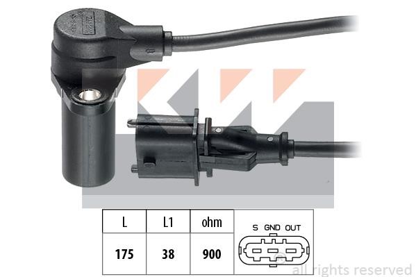 KW 453382 Crankshaft position sensor 453382: Buy near me in Poland at 2407.PL - Good price!