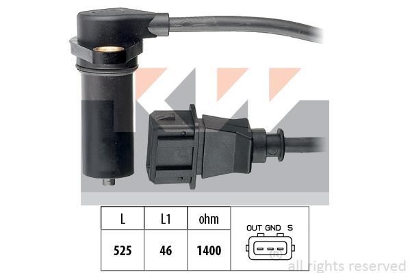 KW 453.219 Crankshaft position sensor 453219: Buy near me in Poland at 2407.PL - Good price!