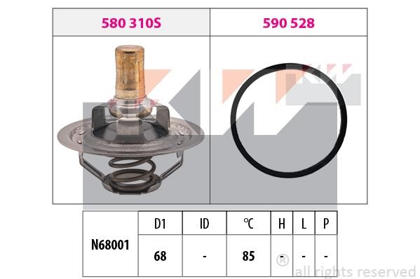 KW 580310 Thermostat, coolant 580310: Buy near me in Poland at 2407.PL - Good price!