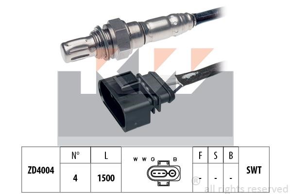 KW 497087 Lambda sensor 497087: Buy near me in Poland at 2407.PL - Good price!