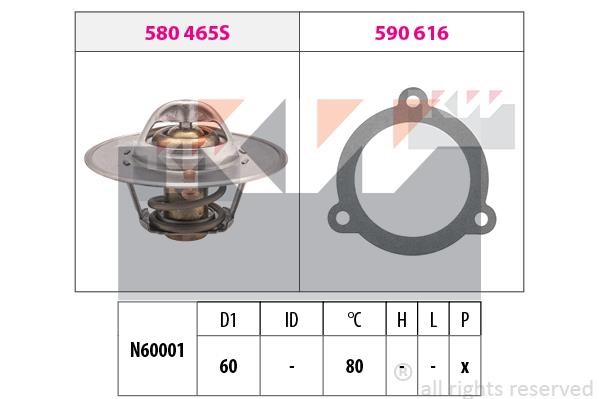 KW 580465 Termostat, środek chłodzący 580465: Dobra cena w Polsce na 2407.PL - Kup Teraz!