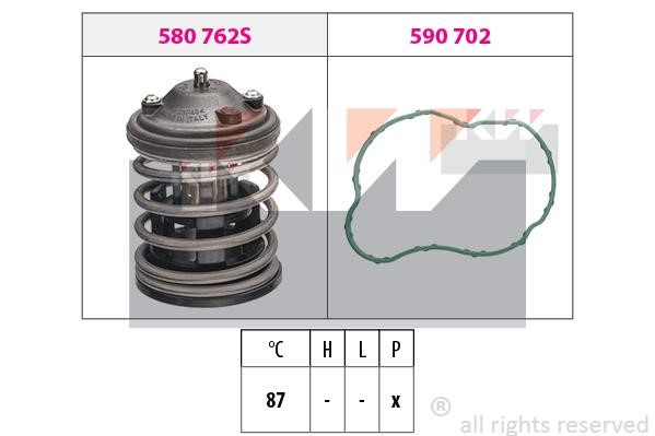 KW 580827 Thermostat, coolant 580827: Buy near me in Poland at 2407.PL - Good price!