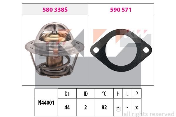 KW 580338 Termostat, środek chłodzący 580338: Dobra cena w Polsce na 2407.PL - Kup Teraz!