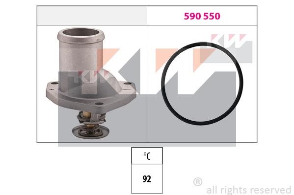 KW 580188 Thermostat, coolant 580188: Buy near me in Poland at 2407.PL - Good price!