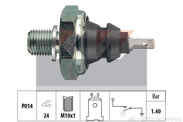 KW 500.046 Oil Pressure Switch 500046: Buy near me in Poland at 2407.PL - Good price!