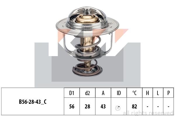 KW 580413S Thermostat, coolant 580413S: Buy near me in Poland at 2407.PL - Good price!
