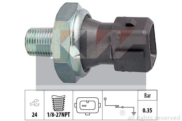 KW 500.091 Oil Pressure Switch 500091: Buy near me in Poland at 2407.PL - Good price!