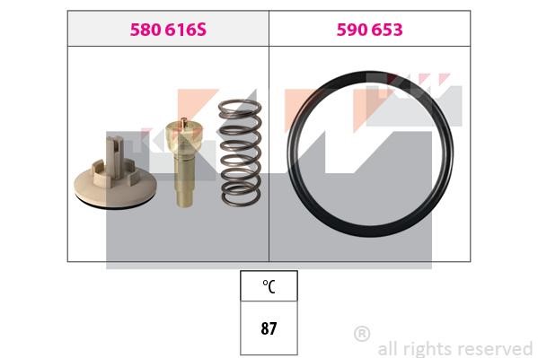 KW 580.616 Thermostat, coolant 580616: Buy near me in Poland at 2407.PL - Good price!
