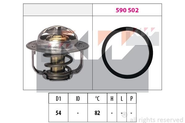 KW 580800 Thermostat, coolant 580800: Buy near me in Poland at 2407.PL - Good price!