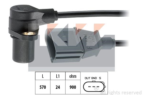 KW 453.172 Crankshaft position sensor 453172: Buy near me in Poland at 2407.PL - Good price!