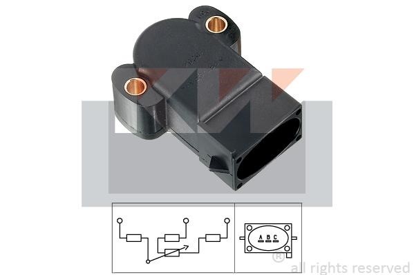 KW 495.064 Throttle position sensor 495064: Buy near me in Poland at 2407.PL - Good price!